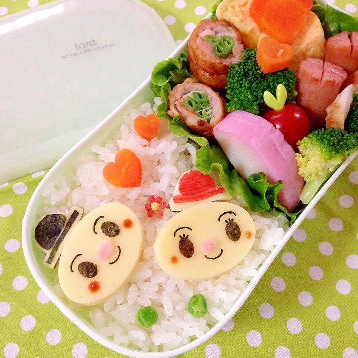 簡単キャラ弁☆ニック＆アンのお弁当♪